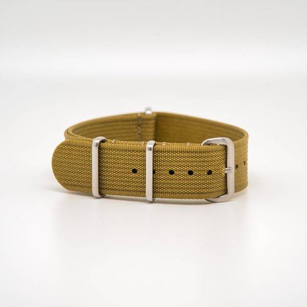 Bracelet de montre Nato en nylon côtelé Khaki