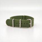 Bracelet de montre Nato en nylon côtelé Vert