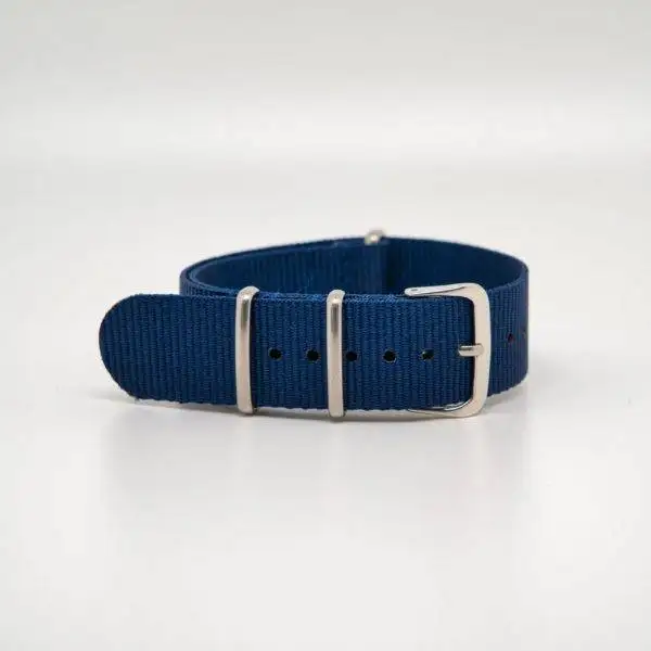 Bracelet de montre Nato en nylon Bleu Marine